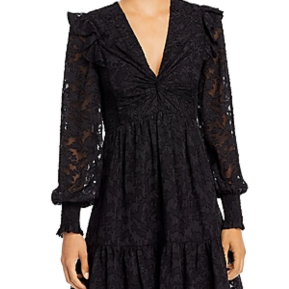AQUA Extended Shoulder Dress - 100% Exclusive In Black/black, S